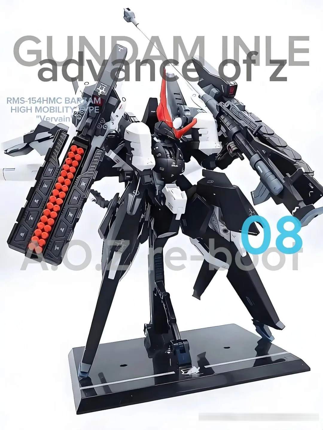 AOZ厨狂喜!藤冈建机看了都沉默!高机动型巴扎姆"Vervain"——这台只活在设定集里的MS,被疯子模型师亲手拖进了现实!