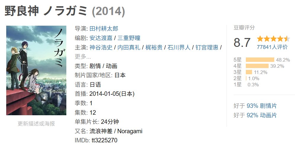野良神：又穷又燃的神明故事，讲的是被记住这件事