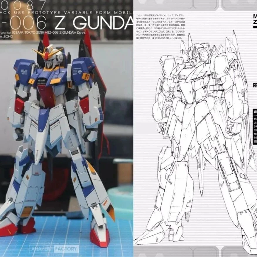 教科书级GK改造！瀧川虚至正版ZETA设定还原，这才是1/144最强改造成品！