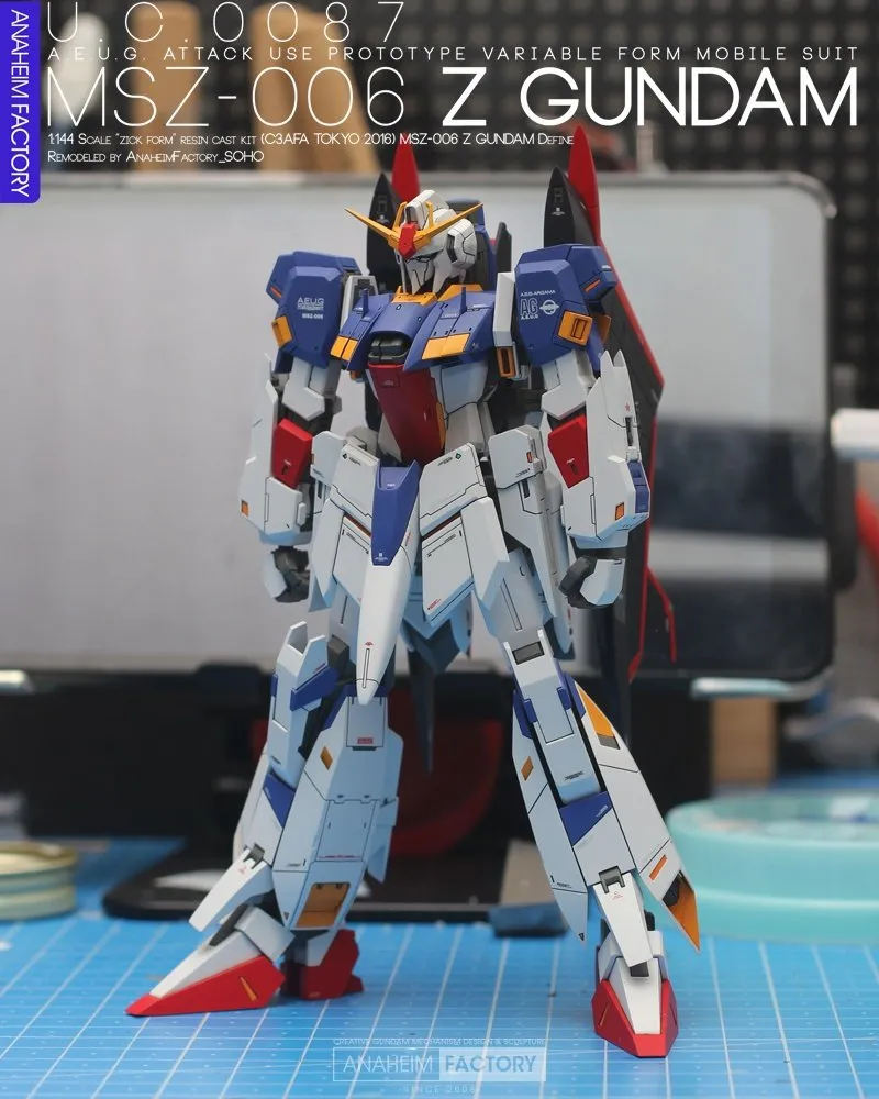 教科书级GK改造!瀧川虚至正版ZETA设定还原,这才是1/144最强改造成品!