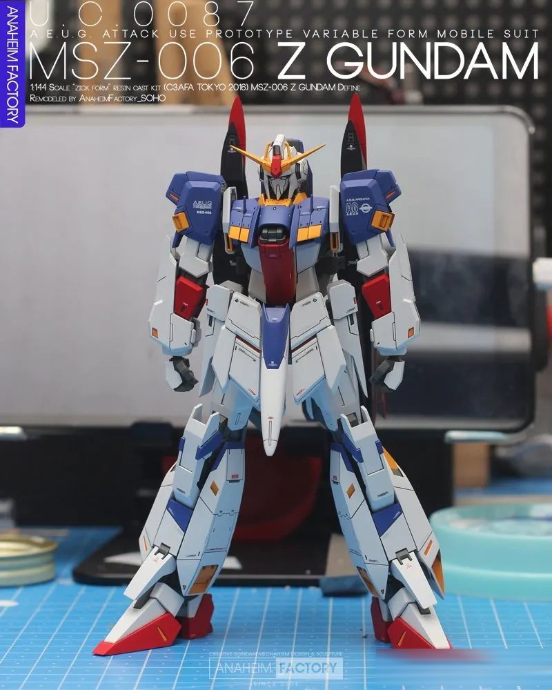 教科书级GK改造!瀧川虚至正版ZETA设定还原,这才是1/144最强改造成品!