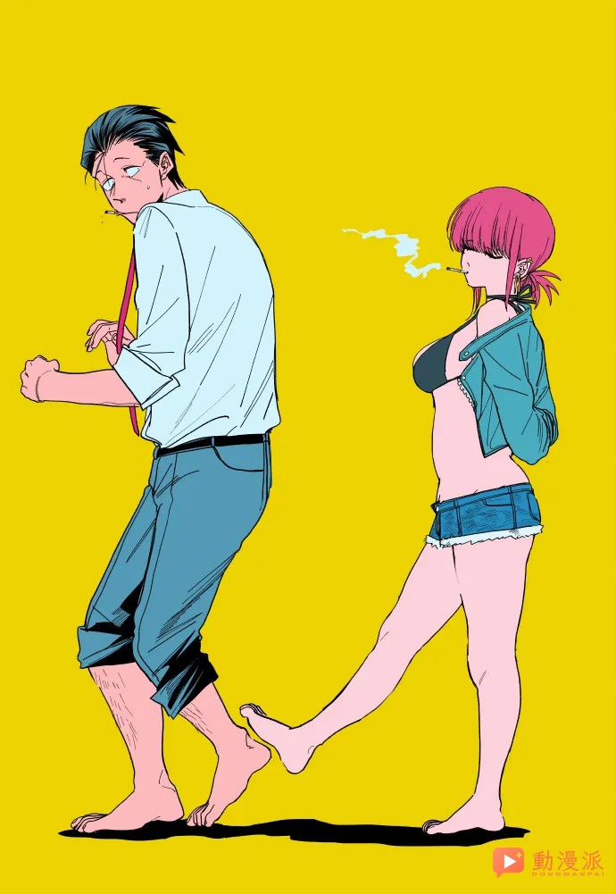 「在超市後門吸菸的二人」作者日常摸魚，好多好多可愛的插圖！