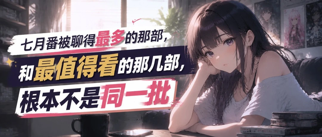七月番被聊得最多的那部,和最值得看的那几部,根本不是同一批