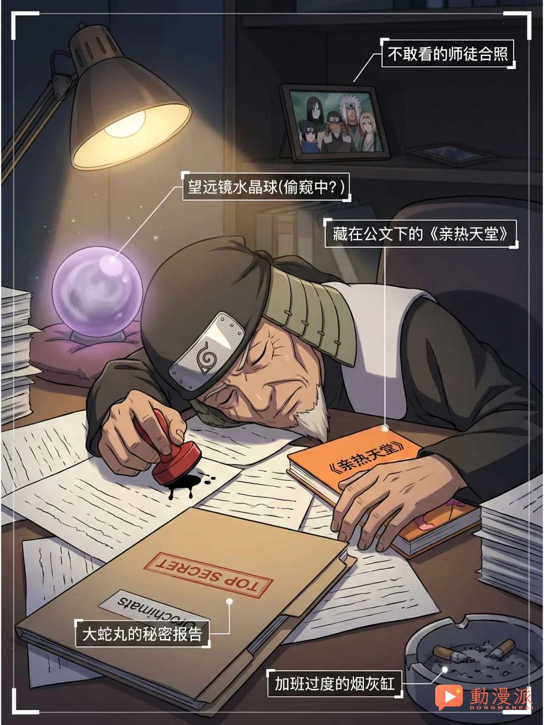 失控現場!若歷代火影全按自己想法來,辦公室直接大變樣,綱手最真實!