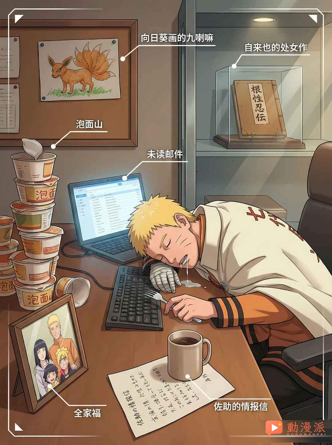 失控現場!若歷代火影全按自己想法來,辦公室直接大變樣,綱手最真實!