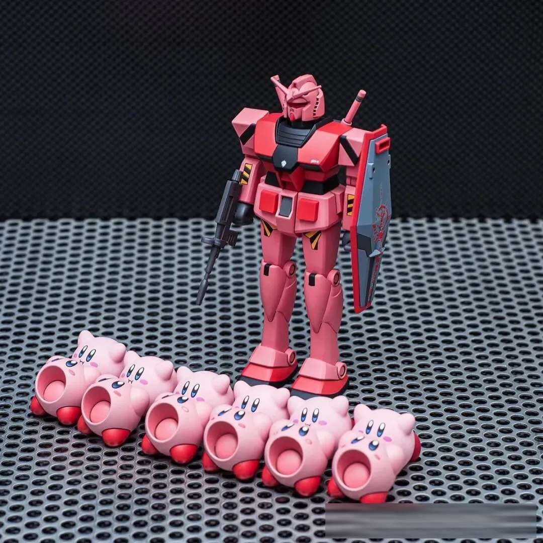 这不是我女儿经常幻想的卡比大战高达么?!赤红元祖搭载卡比浮游炮?粉色恶魔才是本体!
