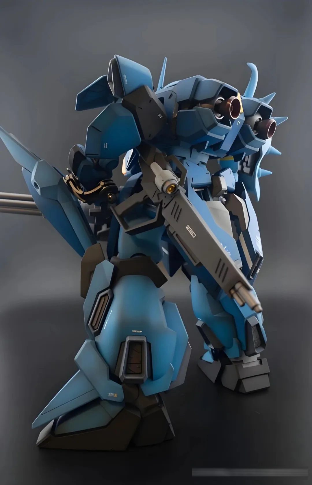 致敬吉翁传奇 MS-07B 初代老虎,跨纪元风格融合改造!HG 1/144 梅萨 M01 型(高曼・诺比尔专用机)!