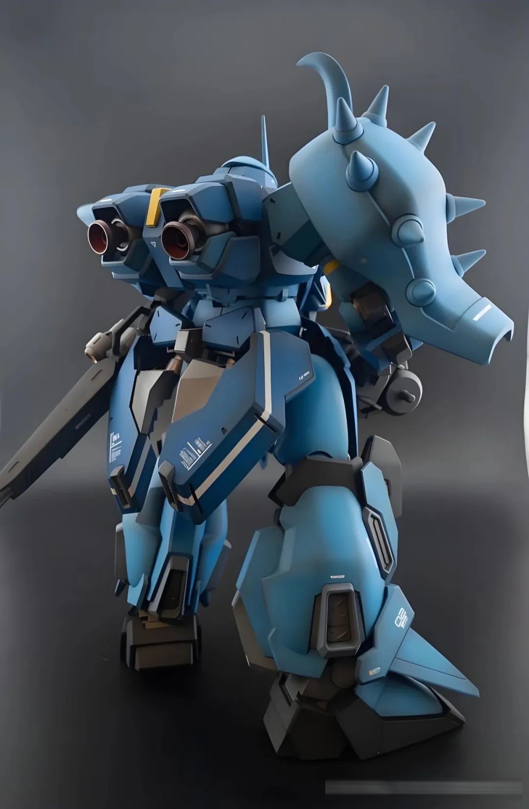 致敬吉翁传奇 MS-07B 初代老虎,跨纪元风格融合改造!HG 1/144 梅萨 M01 型(高曼・诺比尔专用机)!