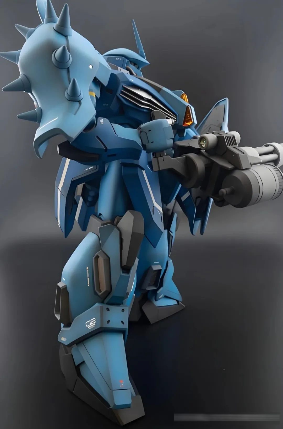 致敬吉翁传奇 MS-07B 初代老虎,跨纪元风格融合改造!HG 1/144 梅萨 M01 型(高曼・诺比尔专用机)!