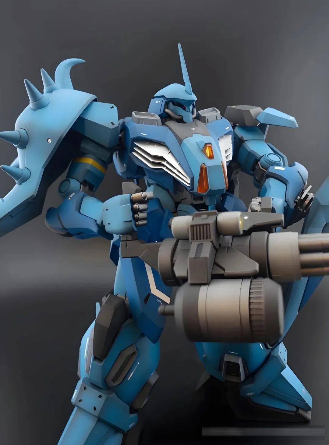 致敬吉翁传奇 MS-07B 初代老虎,跨纪元风格融合改造!HG 1/144 梅萨 M01 型(高曼・诺比尔专用机)!