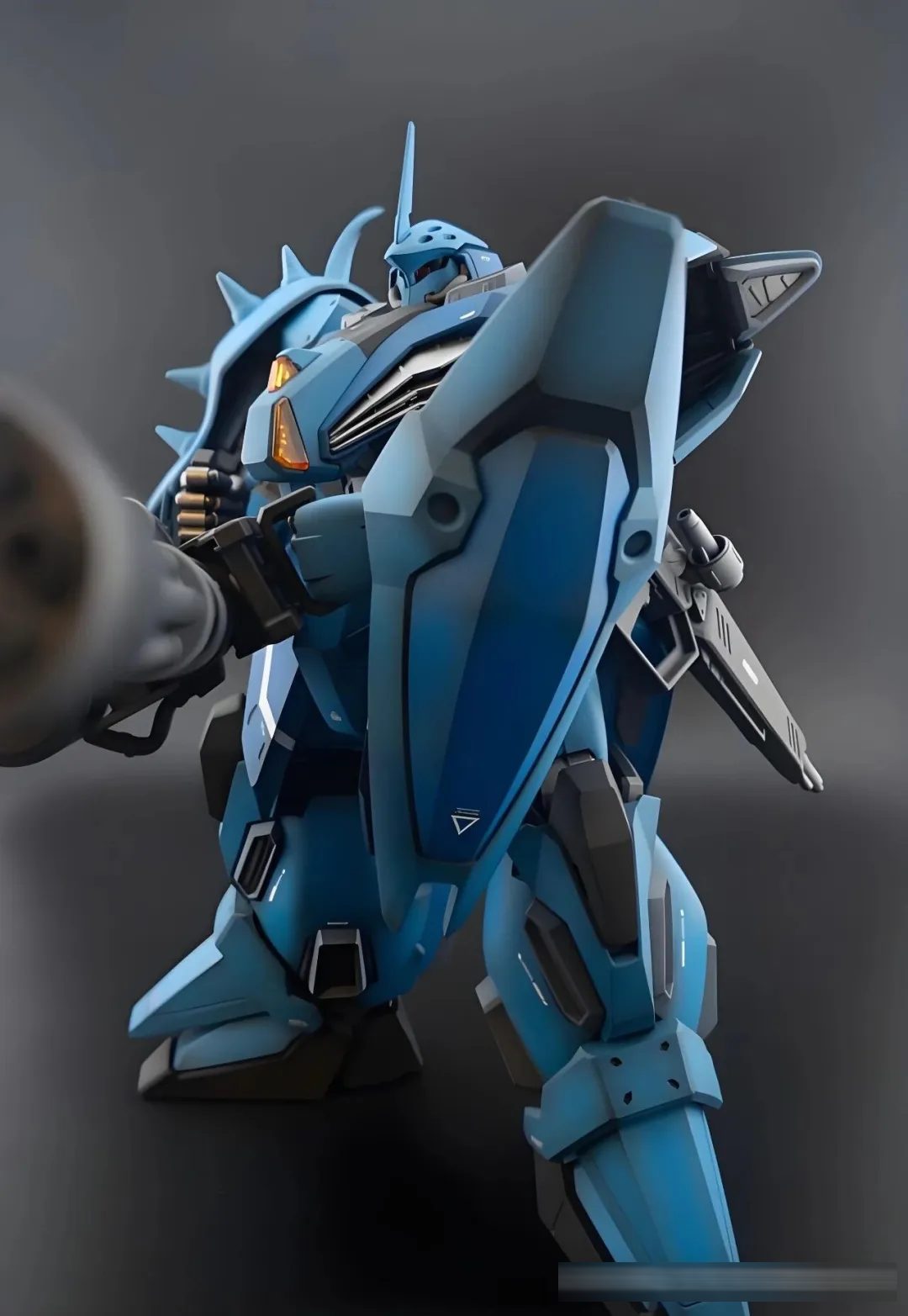 致敬吉翁传奇 MS-07B 初代老虎,跨纪元风格融合改造!HG 1/144 梅萨 M01 型(高曼・诺比尔专用机)!
